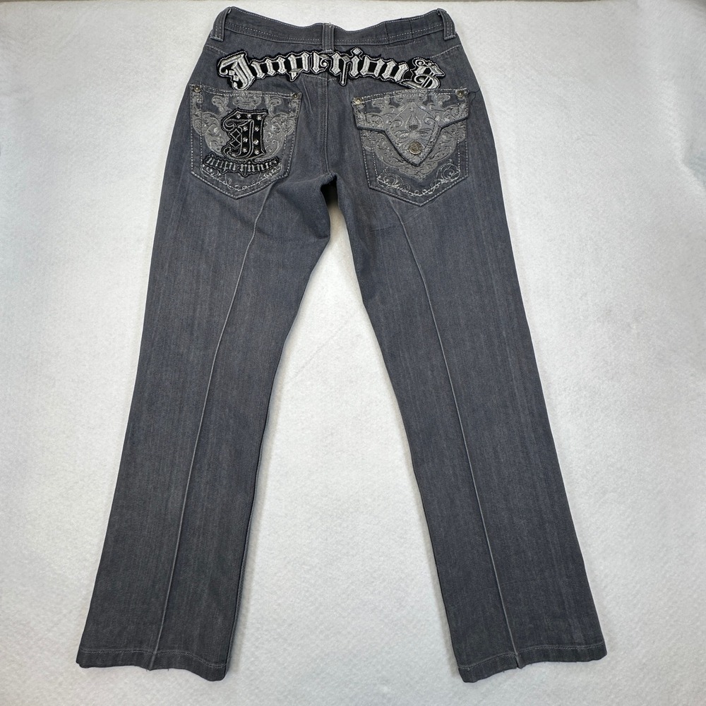 Delf Trading Imperious Jeans Men 32x32 (Fits as 30x29) Embroidered Gothic Y2K - Picture 3 of 13
